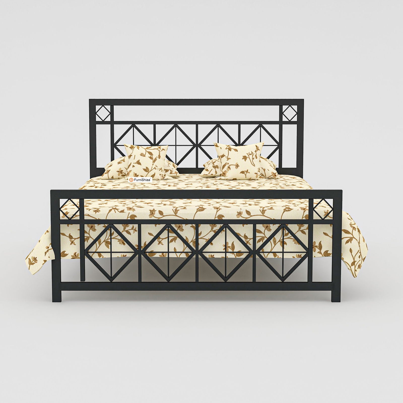 MetalCraft Simple Designer Iron Bed - Furnishiaa -  -